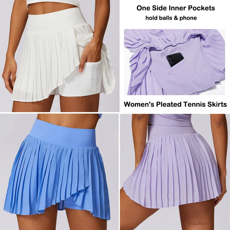 Women’s High Waisted Tennis Skirts